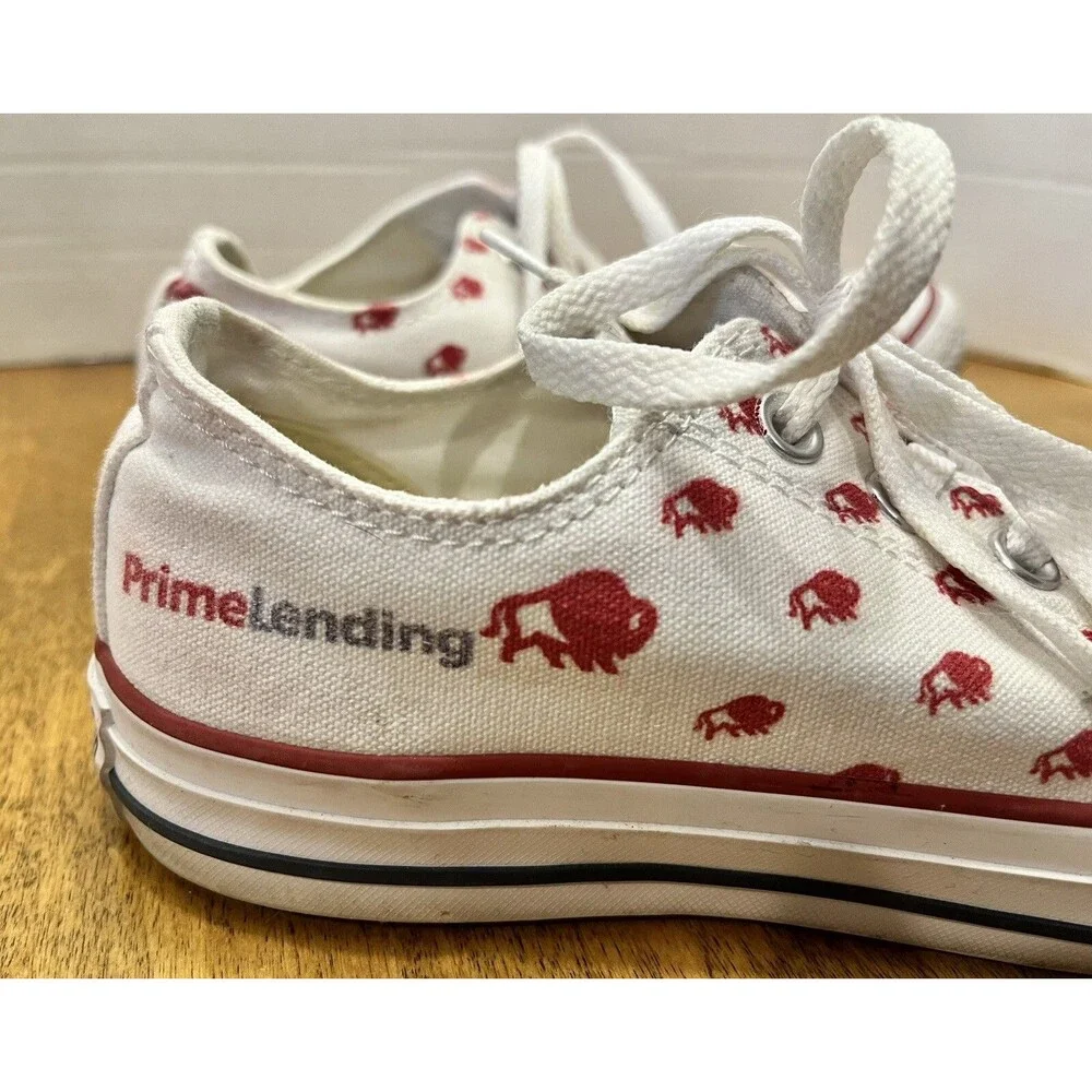 Prime Lending buffalo print Converse All Stars RARE Men’s  7 Women’s 9 Mortgage